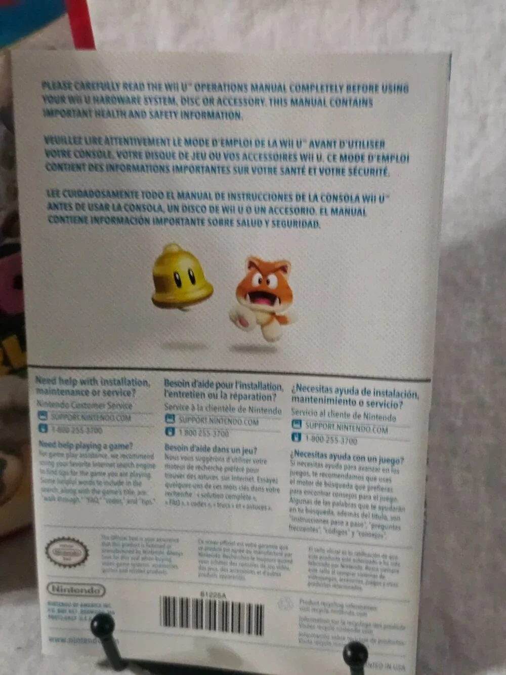 Super Mario 3D World (Nintendo Wii U, 2013) CIB Complete Manual